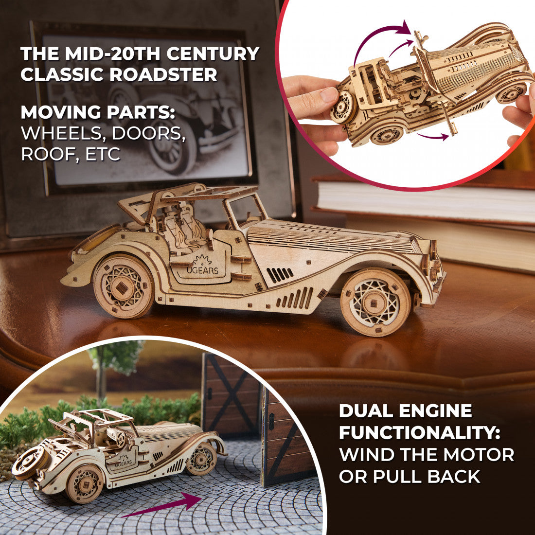 UGEARS Sports Car Rapid Mouse model kit