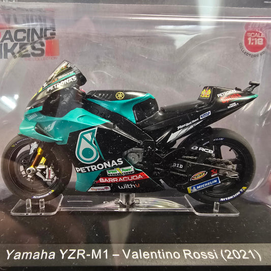 Valentino Rossi Yamaha YZR-M1 2021 #02 1:18 Scale Racing Bikes Collection