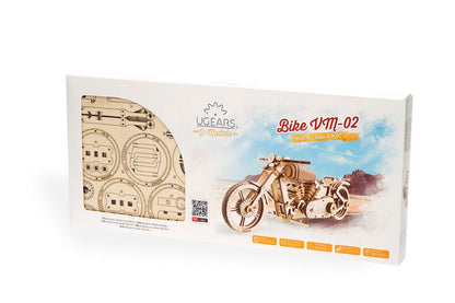 Ugears Self-propelled Wooden 3D Puzzle Bike VM-02